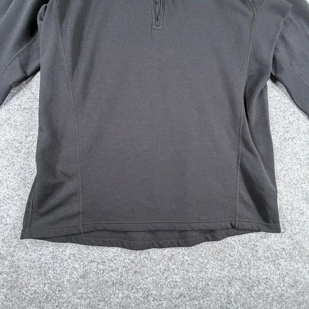 Patagonia Activewear Top Mens XL Black Capilene 3 Thermal Lightweight Zip-Neck‎